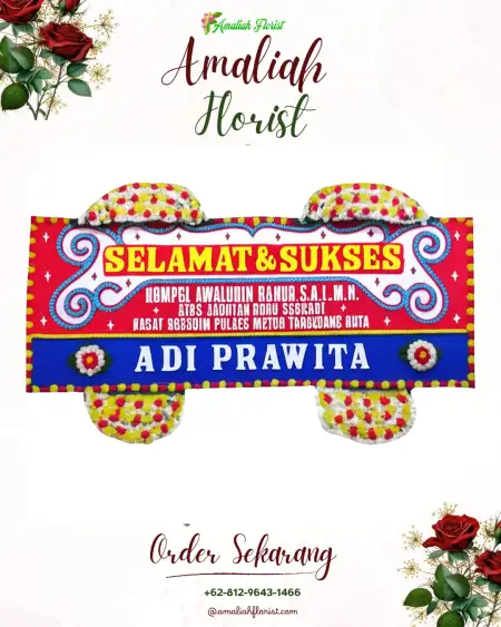Papan Bunga Ucapan Selamat Kebanaran